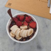 Nice clear menu with allergen options clearly marked. The acaibowl was good, nothing extraordinary but still very delicious! at Ginger in Rome