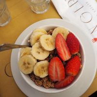 vegan açaí bowl  at Ginger in Rome
