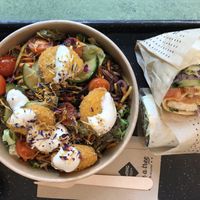 Wrap & nugget salad  at Swing Kitchen - Operngasse in Vienna