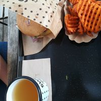 Cheese burger combo at Swing Kitchen - Operngasse in Vienna