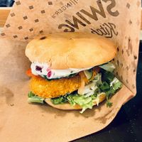 Vienna burger  at Swing Kitchen - Operngasse in Vienna