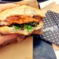 The best burger! at Swing Kitchen - Operngasse in Vienna