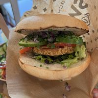 Schnitzel sandwich  at Swing Kitchen - Operngasse in Vienna