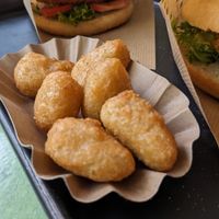 Yummy chili cheesey bites at Swing Kitchen - Operngasse in Vienna