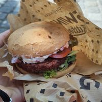 Chili Burger at Swing Kitchen - Operngasse in Vienna
