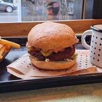 Swing burger combo at Swing Kitchen - Operngasse in Vienna