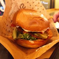 Schnitzel burger at Swing Kitchen - Operngasse in Vienna