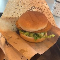 Vegan chicken burger at Swing Kitchen - Operngasse in Vienna