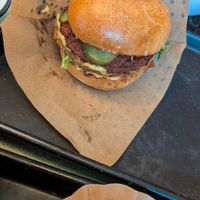 Big bacon burger at Swing Kitchen - Operngasse in Vienna