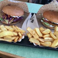 Cheeseburger and Vienna Burger at Swing Kitchen - Operngasse in Vienna