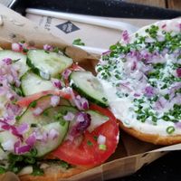 Vienna burger at Swing Kitchen - Operngasse in Vienna