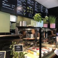 counter at Swing Kitchen - Operngasse in Vienna
