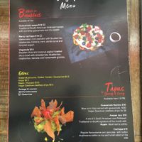 Separate vegan menu - page 1, breakfast and tapas at ExotiK in Newtown