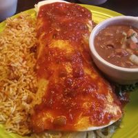 Veggie burrito, no cheese, no sour cream at El Chico Cafe in Melbourne