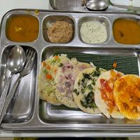 One of the sauces is vegetarian but the rest is vegan  at Greenleaf Cafe in Central Singapore