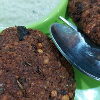 Banana flower vadai at Greenleaf Cafe in Central Singapore