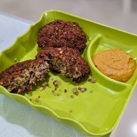 Vegan Banana Flower Vadai at Greenleaf Cafe in Central Singapore