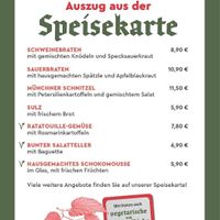 Speisekarte 👌 at Schutzenhaus in Straubing