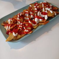 Patatas dos salsas at Ruta 42 in Lhospitalet De Llobregat