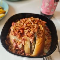 Hamburguesa amb formatge desfet at Ruta 42 in Lhospitalet De Llobregat