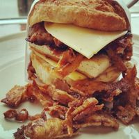 Breakfast Sandwich of Epic Awesomeness at 701 Coffee in Seattle