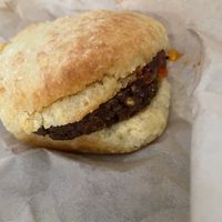 Sausage biscuit 🙌😍 at Gnome Cafe in Charleston
