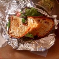 mushroom blt at Gnome Cafe in Charleston