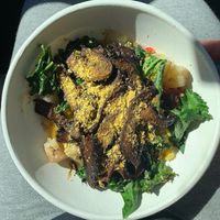 Southern Grit Bowl sub home fries for tofu scramble  at Gnome Cafe in Charleston