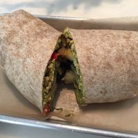 Breakfast burrito at Gnome Cafe in Charleston