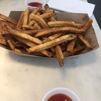 French fries  at Gnome Cafe in Charleston