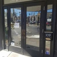 entrance at Gnome Cafe in Charleston