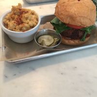 Fried seitan and Mac  at Gnome Cafe in Charleston