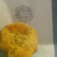 tasty, fluffy biscuits at Gnome Cafe in Charleston