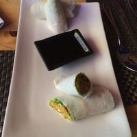 autumm roll at Jalus Vegan Kitchen in Hanoi