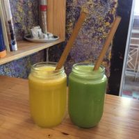 Juices at Jalus Vegan Kitchen in Hanoi