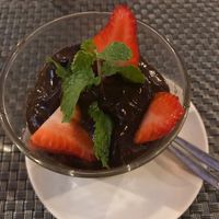 chocolate avocado mousse, but they don't always have it at Jalus Vegan Kitchen in Hanoi