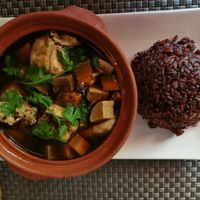 Rice and Tofu Clay Pot at Jalus Vegan Kitchen in Hanoi