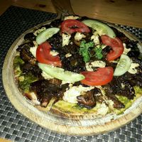 Pesto Pizza at Jalus Vegan Kitchen in Hanoi