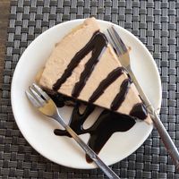 peanut butter banana cheesecake for your pleasure at Jalus Vegan Kitchen in Hanoi