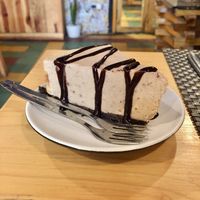 Banana peanut butter chocolate ‘cheese cake’ at Jalus Vegan Kitchen in Hanoi