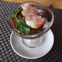Chocolate mousse at Jalus Vegan Kitchen in Hanoi