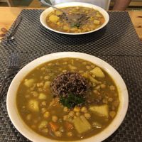 Potato curry! So delicious. at Jalus Vegan Kitchen in Hanoi