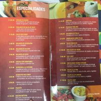 Specialties/mains --- especialidades at Golden Yo Light in Queretaro