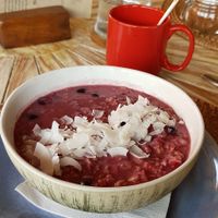 Blueberry Oatmeal at Yoga Searcher in Pecatu