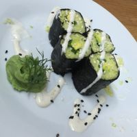 raw sushi with squash at Slivka in Sochi