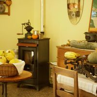 The furnishings at A Fior di Gusto Bistrot in Lugano