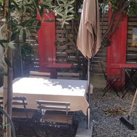 Outside seating at A Fior di Gusto Bistrot in Lugano