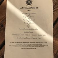 Menu Sep 2021 at The Royal Oak in Tetbury