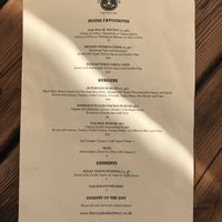 Menu Sep 2021 at The Royal Oak in Tetbury