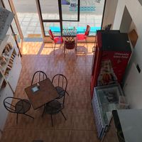 View from upper floor at El Veganito del Charco in Lanzarote